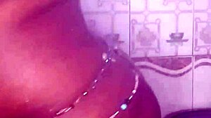 black ebony fucks and dances in the shower