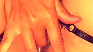 Horny amateur in sexy lingerie reaches real homemade orgasm