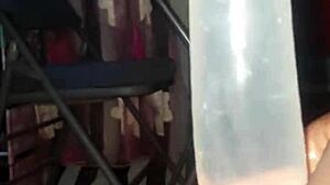 I prepare my penis with ice to get my pussy pounded!