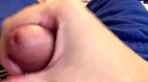 Skinny Guy Jerks Off On Bed And Fails NNN Challenge With Big Cock