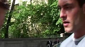 Brunette asks, Want to join our threesome?