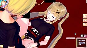 Blonde Busty Gal JK Eleanor in 3D Hentai Sex Scenes
