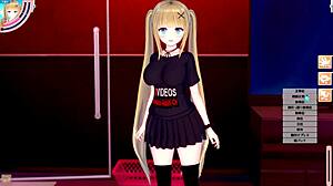 Blonde Busty Gal JK Eleanor in 3D Hentai Sex Scenes