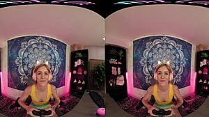 Blonde Uses Toys For Morning Masturbation In VR Allure POV