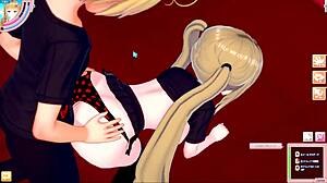 Blonde Busty Gal JK Eleanor in 3D Hentai Sex Scenes