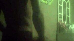 Beautiful Ebony Chipkechip Rides Big Black Cock with Her Big Tits Bouncing