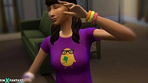 Liberty Lee Rides Hard in Sims 4 3D
