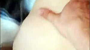 Tinder girl reveals bedroom and round ass on first date, soon covered in cum.