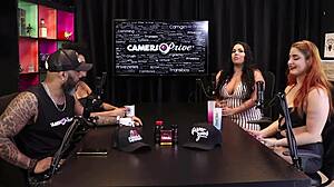 does mayze look sexy in sheer red lingerie?