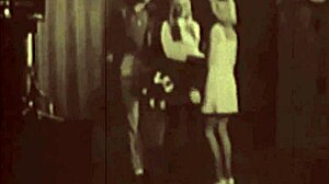 vintage porn takes you back with a hairy lesbian threesome in retro group action from old times