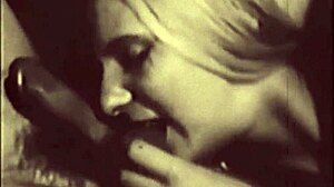 vintage porn takes you back with a hairy lesbian threesome in retro group action from old times