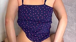 cute teen with perfect body in a solo session