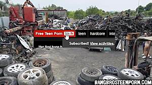 hot fit teen 18+ gets fucked in her booty in junk junction - teen 18+ anal porn