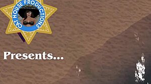 K and P experience orgasm on beach in lesbian reality scene