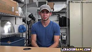 gay jock performs rim job during job interview