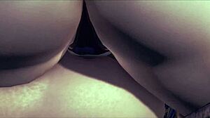 chun li and cammy turn their fight into a sexy fingering battle