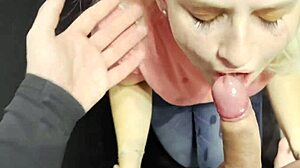 Kristy Delivers Rough Deepthroat Blowjob With Natural Tits In First Scene