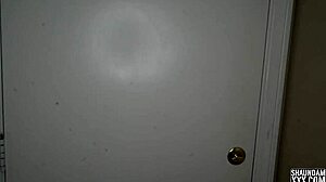 Blonde pizza slut teases with big tits before riding a monster BBC. She takes it doggystyle in wild interracial action like a champ.