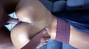 Latina Wife Bent Over in Doggystyle with Husband