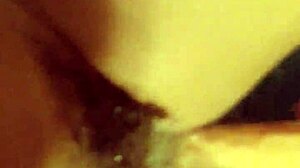 german wife takes huge dildo deep in curvy mature ass