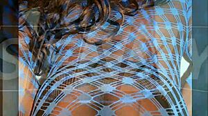 Ladyboy feels sexy posing in lingerie.