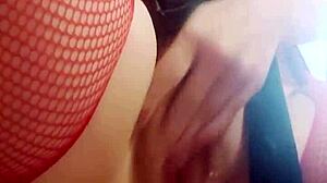 Oh wow, wife fingering her horny pussy on camera for you, close up tits!