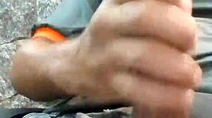 Solo boy masturbates intensely in private session