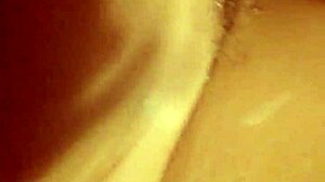 german wife takes huge dildo deep in curvy mature ass