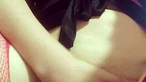 Oh wow, wife fingering her horny pussy on camera for you, close up tits!