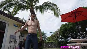 tommy king’s tight ass and phat booty bounce while bent over