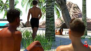 Anna Naked On Beach In Exciting Affection Episode 57 With Big Tits And Shaved Pussy