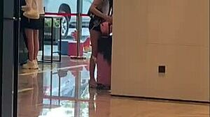 Asian Babe Gets Creampied In Hotel Room?