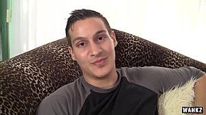 Wankz Stud Soaks Caroline's Sexy Panties with Cum