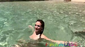 Twins Get Naked and Fucked in Outdoor Pool