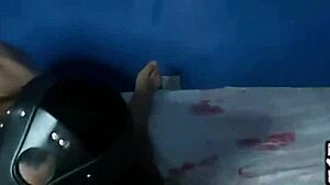 Latina with big tits rides in homemade video