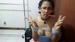 Imagine a bunny girl bound in BDSM, toyed roughly.