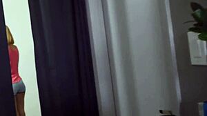 Hey, watch this amateur suck her stepbro