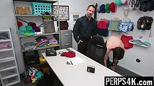 Mall guard detains suspect in back office