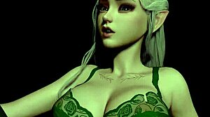 stunning forest elf with piercing eyes fucks in pov 3d porn