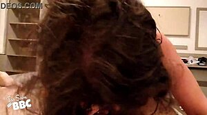 milf gives pretty blowjob at hotel