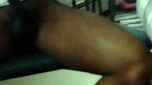 The shemale gives a sensual gay blast