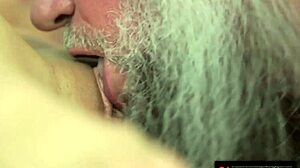 Old man bangs Dominica Phoenix’s natural tits after dinner