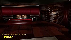 Imvu Black Market Room 061 Grunge Bang Brick Basement