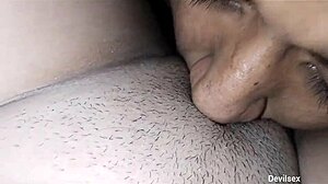 I enter my distracted cousin's room as a latina amateur and perform oral on her pussy, leading to more