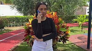 Stranger says, Let's fuck in the pool with our big cocks and asses.