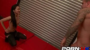 Asian Sasha Devours British Cock!