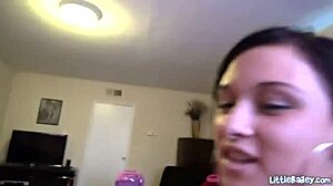 Teen Slut Little Bailey Rides Cock In Pov With Teasing Undressing