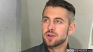 Natalie Cortez's huge fake tits bounce as a perverted client pounds her ass hard