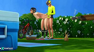 my cycling trip with candy behr in the sims 4