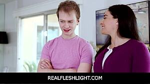 i fuck my phone addicted stepsister anytime with realfleshlight, chloe cherry